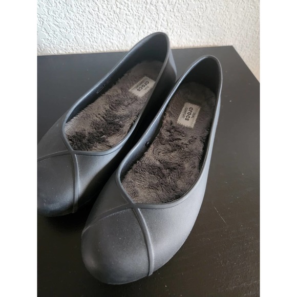 Crocs Olivia ll Dual Comfort Faux Fur Lined Shoes 8w - Picture 5 of 5